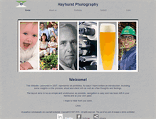 Tablet Screenshot of hayhurst-photography.com